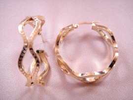 AROS ORO 18KT DOBLE GRABADO D32X10MM PESO G5,2