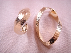 AROS ORO 18KT TRUNCADOS D40X18X7MM PESO G6,05