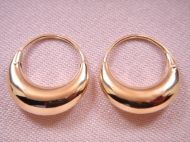 AROS ORO 18KT MORCILLA LISA D17X4MM PESO G1,7