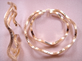 AROS ORO 18KT DOBLE TALLADO D42X2MM PESO G6,40