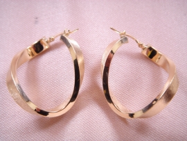 AROS ORO 18KT TRUNCADO SATINADO D25X4X2MM PESO G3,6