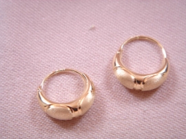 AROS ORO 18K MORCILLAS TALLADAS D13X4MM PESO 1,35G