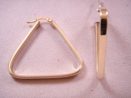 AROS ORO 18KT TRIANGULO LISO D32X36X3MM PESO G2,7