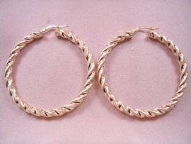 AROS ORO 18KT TRENZADO D40X4MM PESO G4,90