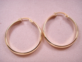 AROS ORO 18KT MEDIA CAÑA D25X3MM PESO G1,8