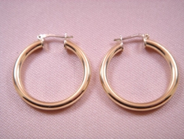 AROS ORO 18KT LISOS TUBO REDONDO D19MM 2,5MM PESO G2,20