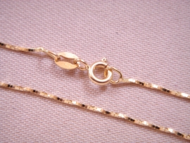 CADENA ORO 18KT CUADRADA 45CM D1MM PESO G2,65