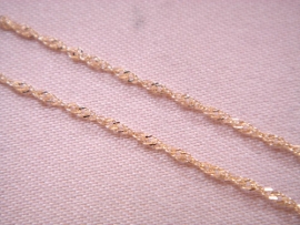 CADENA ORO 18KT SINGAPUR 45CM 1,5MM PESO G2,2