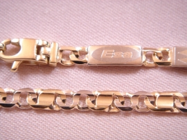 CADENA ORO 18KT BICOLOR 60CM D5X1MM PESO G29,3