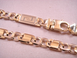 CADENA ORO 18KT PLANA 60CM D8X1MM PESO G70,55