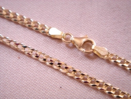 CADENA ORO 18KT BARBADA MACIZA 60CM D2,85X1,15MM PESO G13,85