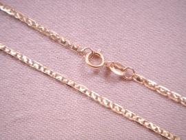 CADENA ORO 18KT 40CM D1,60X0,40MM PESO G2,25