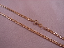 CADENA ORO 18KT TRAVESIÑO 60CM D3,5X1MM PESO G9