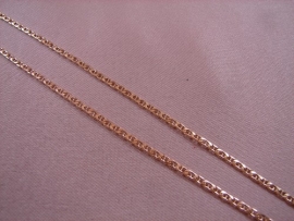 CADENA ORO 18KT BANANA 50CM PESO G2,95 D2X1MM