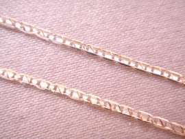 CADENA ORO 18KT PLANA 40CM D1,75X0,4MM PESO G2,20