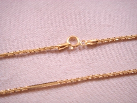 CADENA ORO 18KT CORDONCILLO-TRAMO RECTO 50CM D1MM PESO G3,23