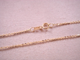 CADENA ORO 18KT ANILLAS PEQUEÑAS 45CM D0,85MM PESO G2,00