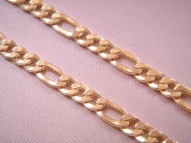 CADENA ORO 18KT TRES POR UNO D8X1,5MM 60CM PESO G23,2