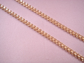 CADENA ORO 18KT BARBADA CHAFLAN D3,90X1,30MM PESO 18,53G L60CM 