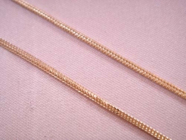 CADENA ORO 18KT ESPIGA CUADRADA D1,5MM 50CM PESO G7,65