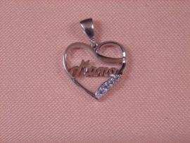 COLGANTE ORO 18KT CORAZON MAMA PESO G1,9 D15MM