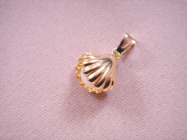 COLGANTE ORO 18KT DOBLE CONCHA CON PERLA D10X11MM PESO G1,0