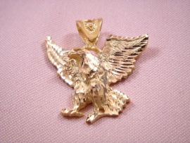 COLGANTE ORO 18KT AGUILA D30MM PESO G9,45