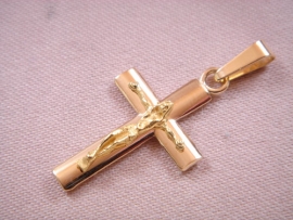 CRUZ ORO 18KT CON CRISTO D31X18MM PESO G4,5