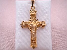 CRUZ ORO 18KT FILIGRANA CON CRISTO D43X25MM PESO G4,35