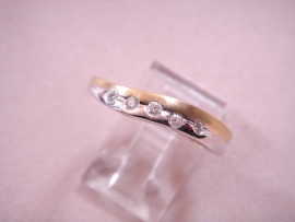 ANILLO ORO 18KT BRILLANTES 0,11CTS (H-SI) PESO G3,5 