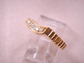 ANILLO ORO 18KT SIETE BRILLANTES (H-VS1) 0,10 CTS PESO G2,35