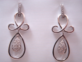 PENDIENTES ORO 18KT BRILLANTES 0,30 KILATES PESO G5,90 VSI COLOR H