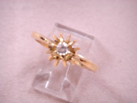 ANILLO ORO 18KT BRILLANTE GARRA 0,11CTS (H-VS) PESO 4,00