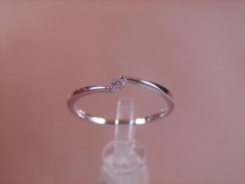 ANILLO ORO 18KT BRILLANTES 1P (RD SI2 H) 0,05KT G1,4 D2,8MM