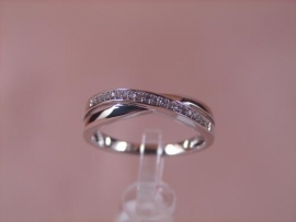 ANILLO ORO 18KT BRILLANTES 20P (RD SI1 H) 0,07KT G3,1 D4,8MM