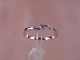 ANILLO ORO 18KT BRILLANTES 1P (SI2 H) 0,10KT G2 D3,5MM