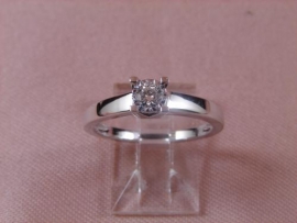 ANILLO BRILLANTE 18KT 1P (SI2 H) 0,155KT G3,2 D6MM