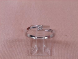 ANILLO ORO 18KT BRILLANTES 1P (SI2 H) 0,08KT G2,2 D3,4MM