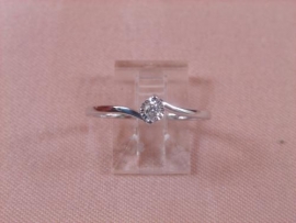 ANILLO ORO 18KT BRILLANTES 1P (SI2 H) 0,055KT G1,4 D4,2MM