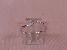 ANILLO ORO 18KT BRILLANTES 1P (SI H) 0,10KT G1,5 D4,6MM