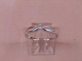 ANILLO ORO 18KT BRILLANTES 1P (SI H) 0,09KT G1,8 D3,6MM