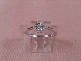 ANILLO ORO 18KT BRILLANTES 16P (SI H) 0,075KT 1P 0,089KT G1,4 D5,8MM