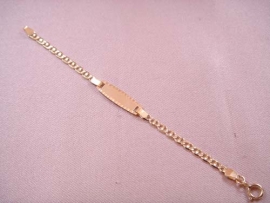 ESCLAVA ORO 18KT BEBE TRAVESIÑO 12CM D3X0,5MM C20X6MM PESO G1,75