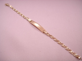 ESCLAVA ORO 18KT TALLADA MACIZA 21CM PESO G10,25