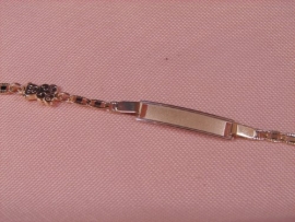 ESCLAVA ORO 18KT BEBE BICOLOR 14CM PESO G2 D22X5MM