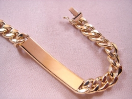 ESCLAVA ORO 18KT BARBADA 22CM D9,5X3,25MM PESO G27,85