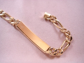 ESCLAVA ORO 18KT TRES X UNO 22CM D8,4X3,25 PESO G21,45