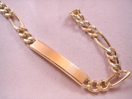 ESCLAVA ORO 18KT TRES X UNO 22CM D7,5X2,25MM PESO G15,60