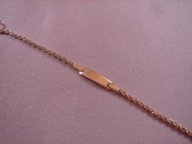 ESCLAVA ORO 18KT BEBE 14CM CORDON 2MM PESO G1,5