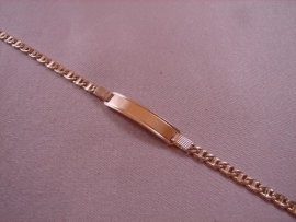 ESCLAVA ORO 18KT 19CM PESO G4,40 CHAPA 29X6MM